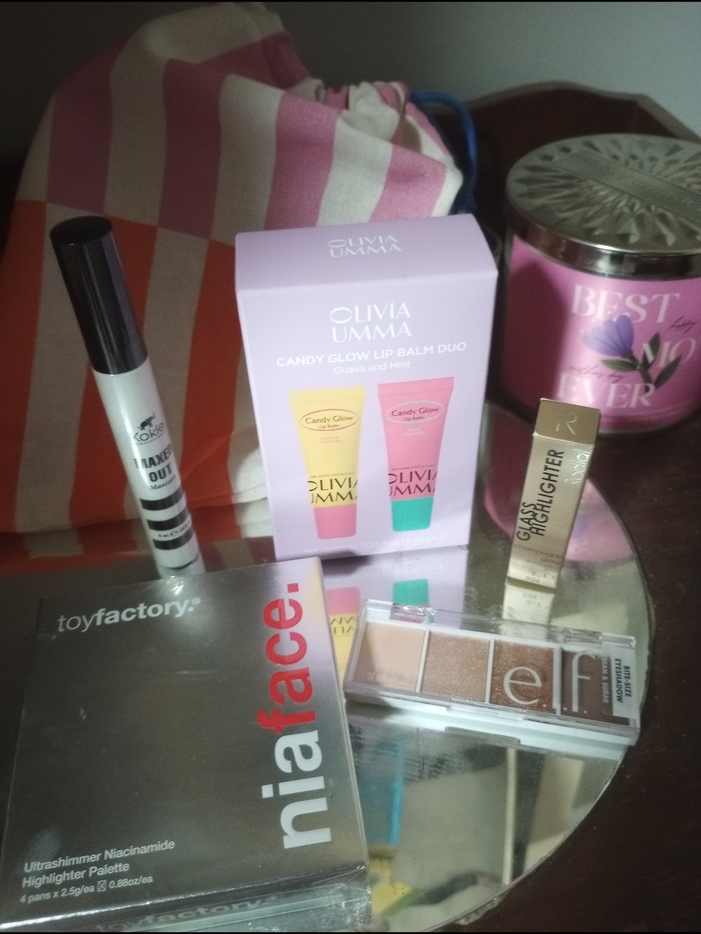 ipsy Eyeshadow & Highlighter Palette Bundle with Pink & Gold Accents
